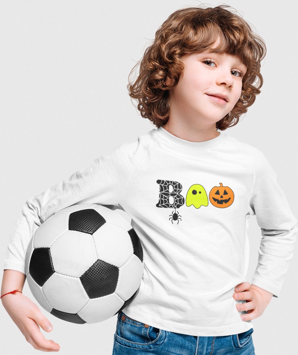 Halloween Kostuum / T-shirt voor kinderen | Wit | Maat 140